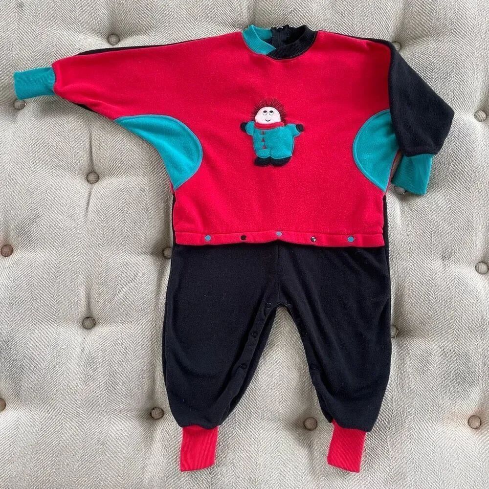 Vintage 90s Gymboree Rainbow Tag One Piece Romper Boys S